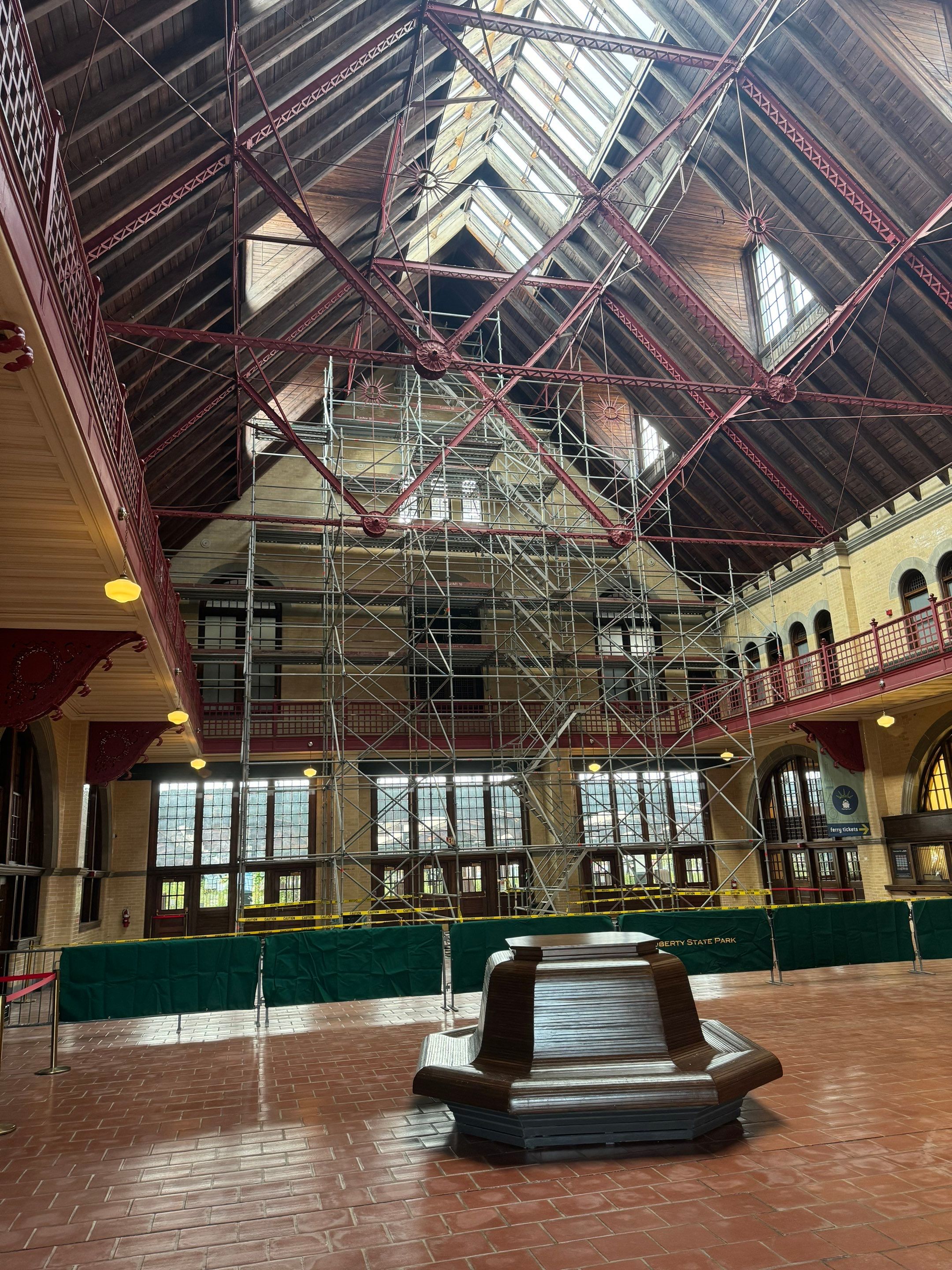 Historic interior restoration view